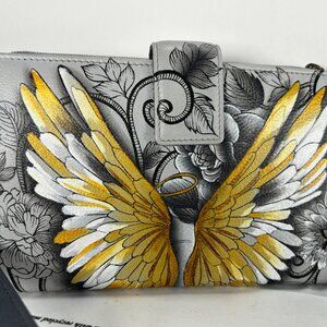 ANUSCHKA INDIA -NWT $128.00                          CELL PHONE CROSSBODY WALLET